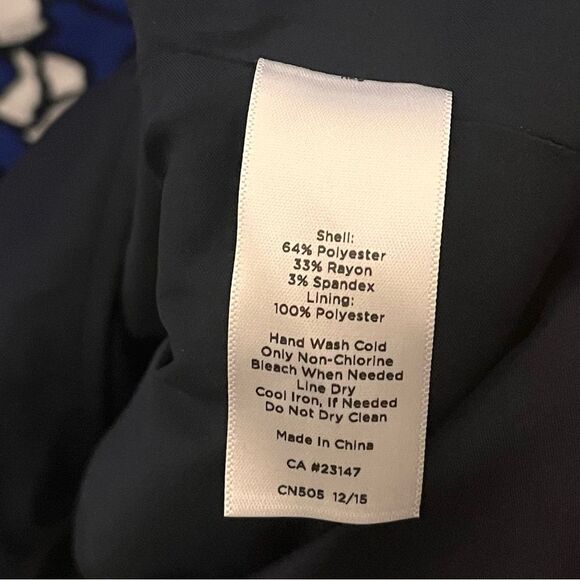 Talbots Blue And White Floral Dress Size 22W - Picture 11 of 11